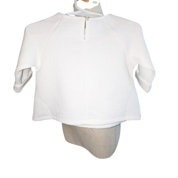 Pippa & Julie Quilted Long Sleeve Boston Terrier Dog Applique Cuffed Shirt Top 2 - Picture 2 of 3